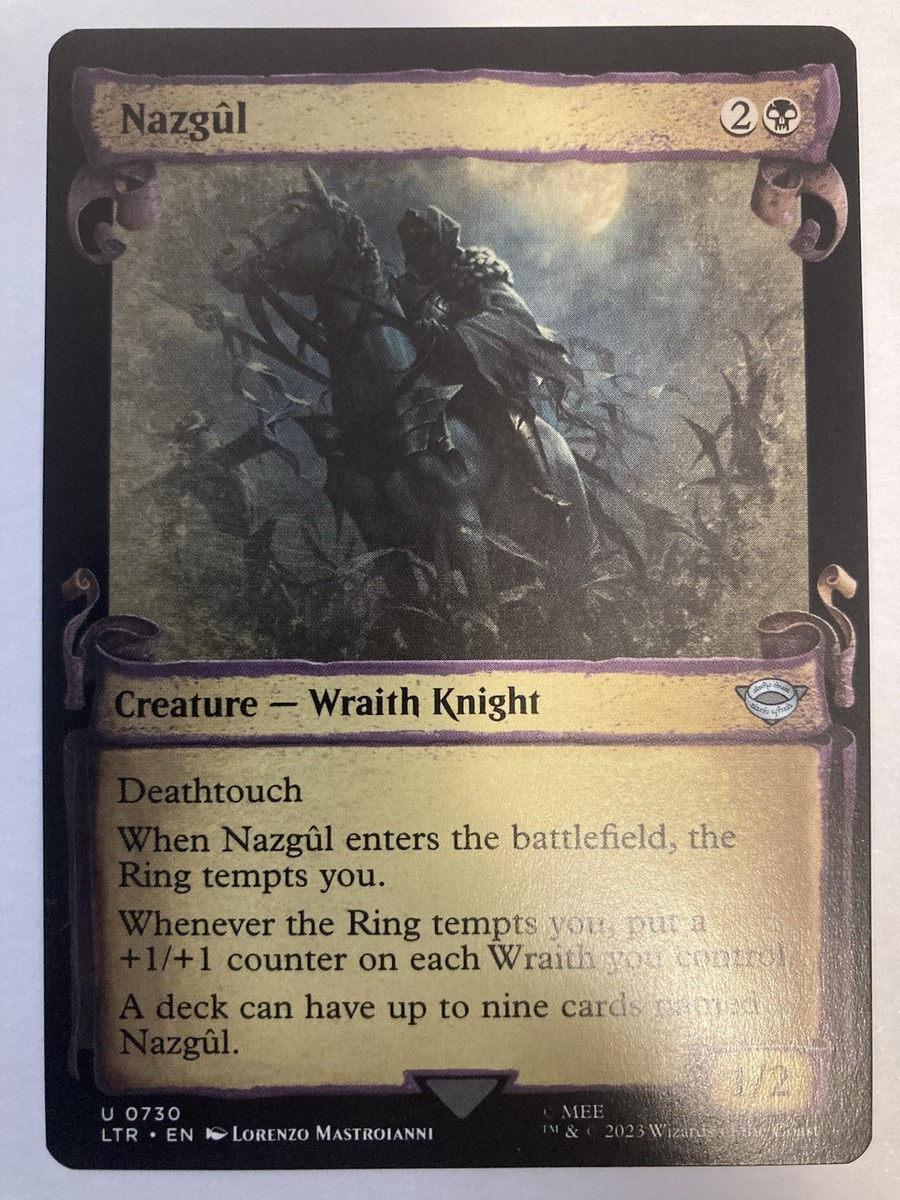 Nazgul LTR #730 SHOWCASE SCROLLS Regular (MTG Lord of the Rings 2023) | eBay Nazgul LTR #730 SHOWCASE SCROLLS Regular (MTG Lord of the Rings 2023) | eBay