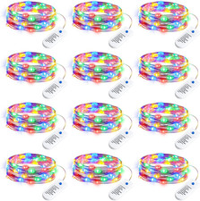 12 Pack Battery Operated Fairy Lights, 20 LED Multicolor Waterproof String Light