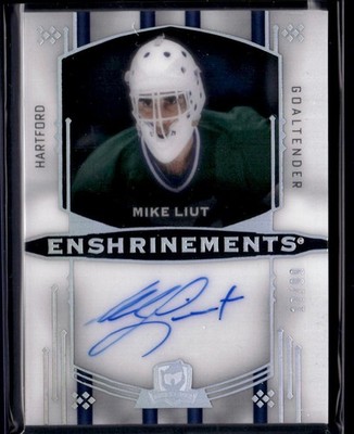 2024-25 The Cup Enshrinements #EML Mike Liut AUTO /99 - Hartford Whalers NM