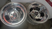 Polished 15 X 8.5 5 On 5 Slot Mag Wheels Chevy Van Truck Hotrod Mags Mercury