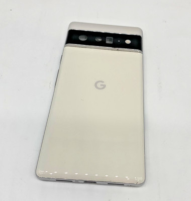 OEM Google Pixel 6 PRO Frame Housing Back Cover White EXCELLENT