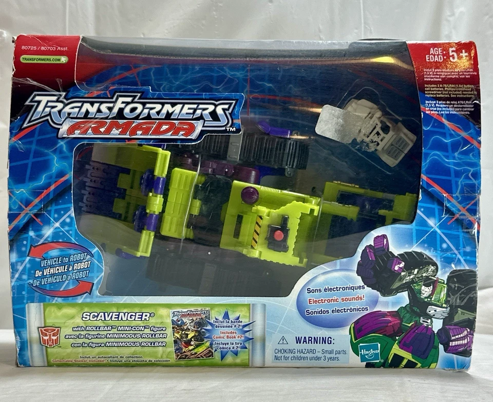 Transformers Armada Scavenger & Rollbar Mini-Con Sealed Box Hasbro 2002 - Image 2 of 3