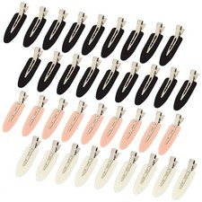 10Pcs/Set No Crease Basic Hair Clips for Women Girls Hair Styling Makeup No Bend