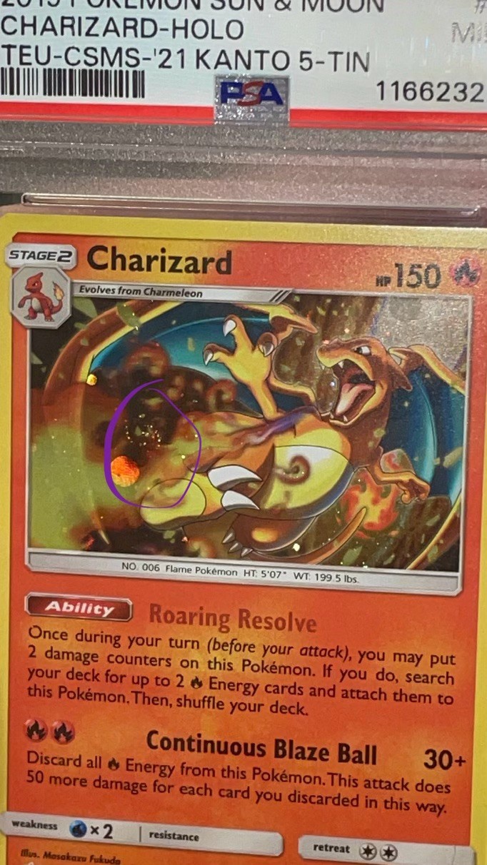 PSA 9 Charizard 14/181 Costco Kanto Cosmos Holo BLEED ERROR HD GALAXY SWIRL