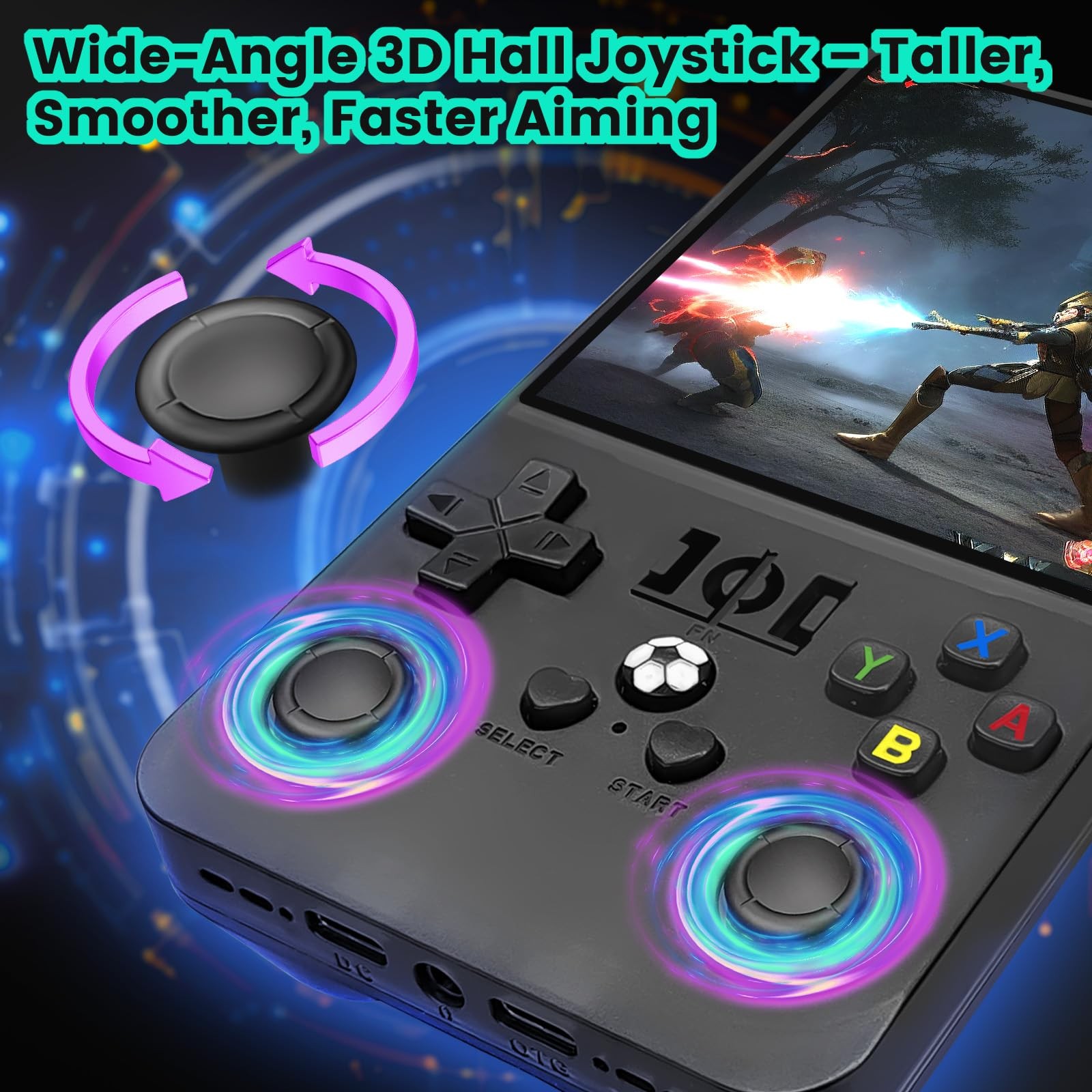 R36s max Retro Gaming Console Handheld Game Console , Game Emulator Handheld ...