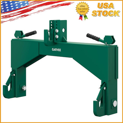4000 LBS Steel 3 Point Quick Hitch For Category 2 Tractors W/ 2'' Receiver Hitch