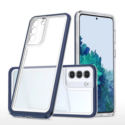 HURTEL CLEAR 3IN1 CASE FÜR SAMSUNG GALAXY S23+ MIT RAHMEN SILIKONCOVER