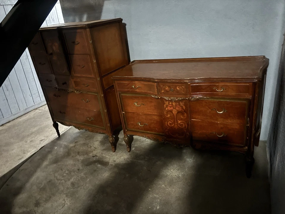 镶嵌古董家具抽屉柜梳妆台法国省级 — 第 4/4 张图片