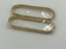Pair Gold Tone Arm Garters Accessory Stretch Elastic NEW