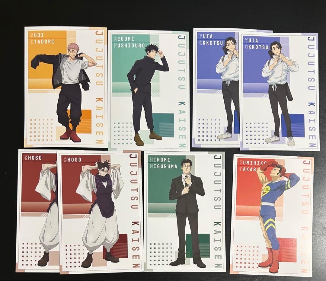 Jujutsu Kaisen Itto Tomo Fes Anime Store Feria Postal Transparente Conjunto Completo