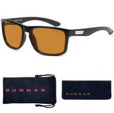 GUNNAR -Vertex Computer Glasses with Blue Light Reduction ,Amber Max Lenses,Onyx