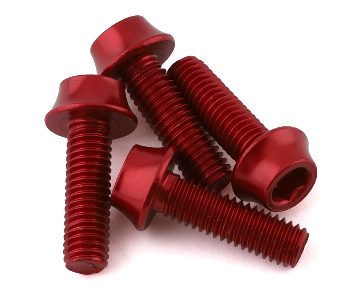 Wolf Tooth Components Aluminum Bottle Cage Bolts (Red) (4-Pa