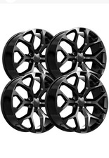 Set Of 4 Replica G-09 Snowflake 20x9 6x5.5 24mm Gloss Black Wheels Rims Set Of 4 Replica G-09 Snowflake 20x9 6x5.5 24mm Gloss Black Wheels Rims