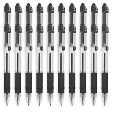 Image of Zebra Z-Grip Retractable Ballpoint Pens 1.0mm Black Ink Pack of 40