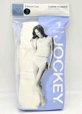 Womens Sz 9 Jockey French High Cut 3-Pack Cotton Comfort Underwear Varied Colors