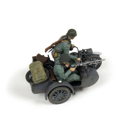 ZVEZDA 3717 1/35 Moto Allemande Zundapp K800 Avec Sidecar Et Équipage
