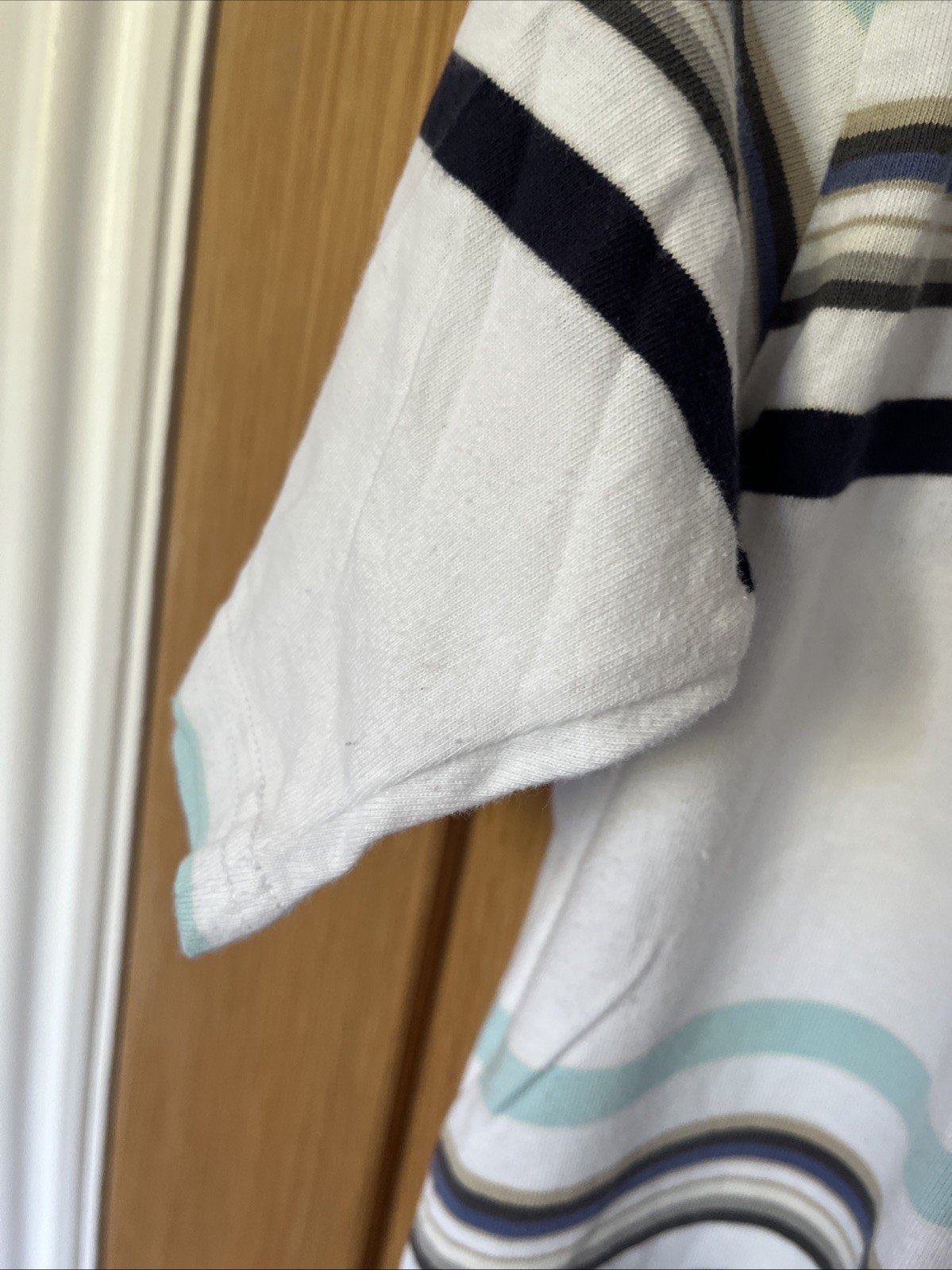 SAINT LAURENT Polo uomo YSL Pour Homme colore navy blu e bianco taglia XL