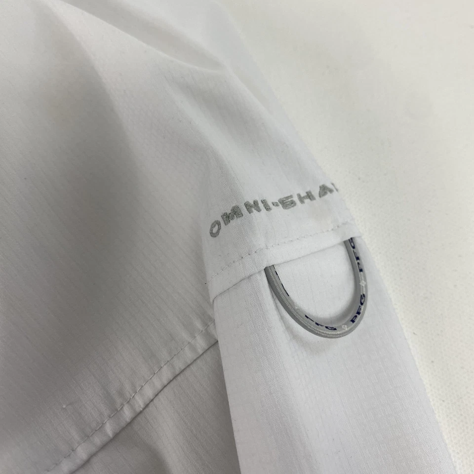Columbia PFG Tamiami II Shirt Mens Extra Large White Long Sleeve Fishing Vented - Image 2 of 4