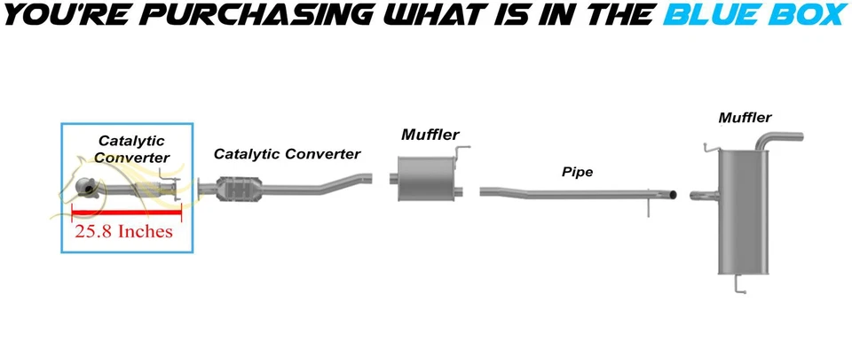 Catalyitc delantero aprobado por la EPA se adapta a: Chevrolet Captiva Sport 2012-2015 2,4 L Foto 3 de 4