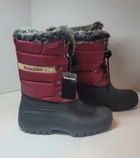 Knixmax Womens Insulated Waterproof Winter Snow  Boots