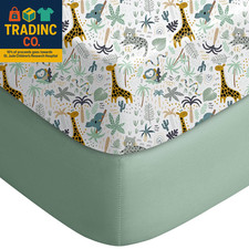 Pack and Play Sheets Fitted, Mini Crib Sheets 2-Pack for Pack N Play Mattress, S