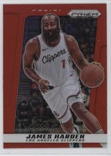 2024-25 Panini Prizm Deca Red Prizm 42/199 James Harden #107 pe8