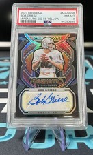 2023 OBSIDIAN MAGMATIC SIGNATURES BOB GRIESE AUTO YELLOW 10/10 #MAG-BGR PSA 8