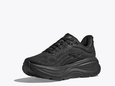 CLEARANCE! Hoka Bondi 9 Mens Runners (4E Extra Wide) (Black/Black