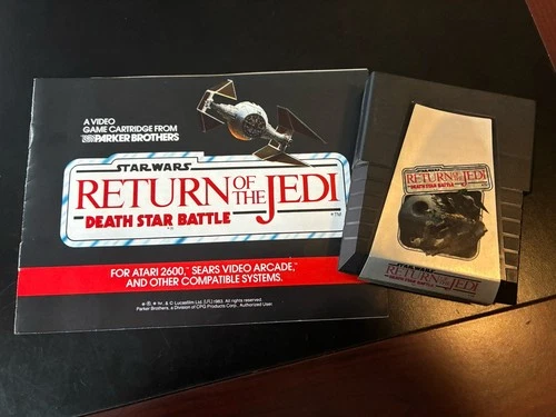 Atari 2600 game STAR WARS RETURN OF THE JEDI DEATH STAR BATTLE W/ Instructions