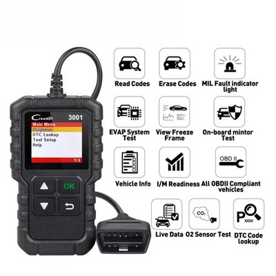 X431 Creader 3001 OBD2 Scanner Provide OBDII/EOBD Full Function Diagnostic Tool