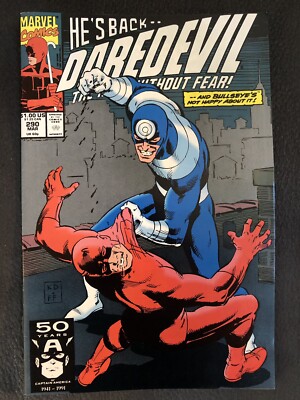 バットマン　デアデビル Daredevil #290, 1991, NM-, 9.2, Kingpin, Bullseye, Stan Lee era