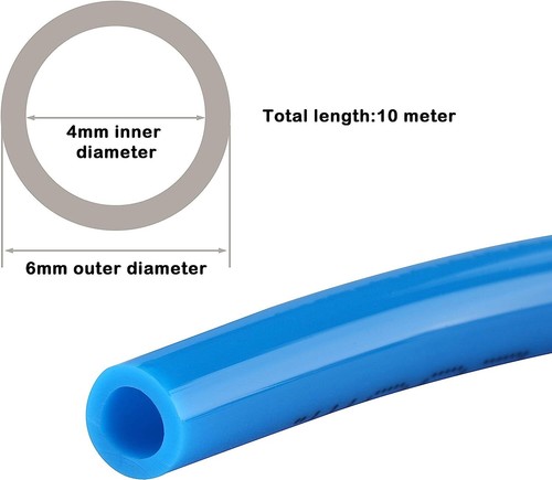 Air Hose Tube Kit-6mm OD w/1/4” Push To Connect Air,Fittings 13Pcs-Air Line Pipe - Picture 6 of 12