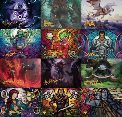 MTG Dominaria United Art Series GOLD-STAMP SIGNATURE Cards | eBay