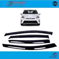 Toyota Prius 2009-2015 Wind Deflector Window  Visor Vent Sun Shade Sticky Set