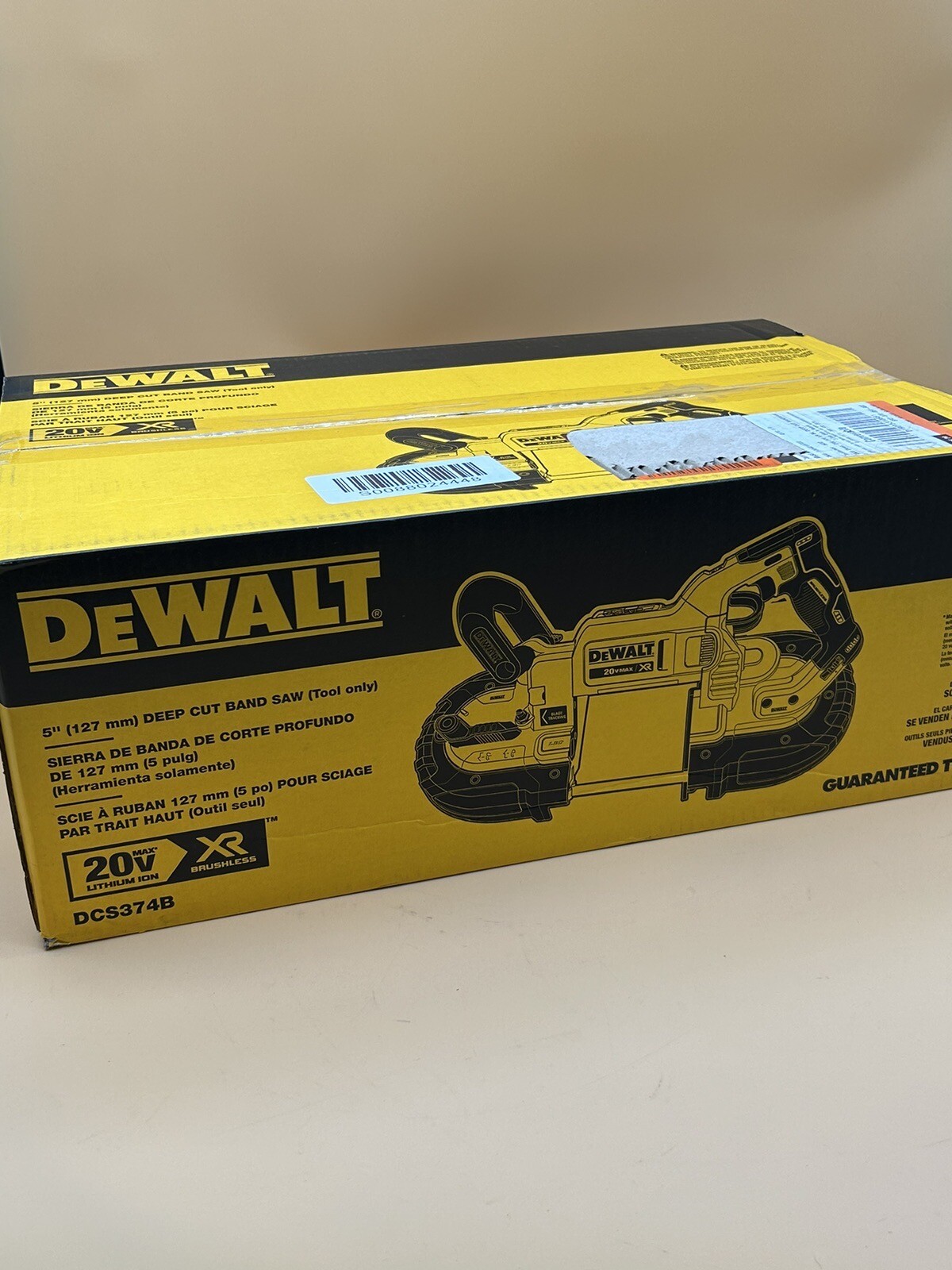 DEWALT DCS374B 20V MAX Portable Band Saw Black/Yellow 885911412933 eBay