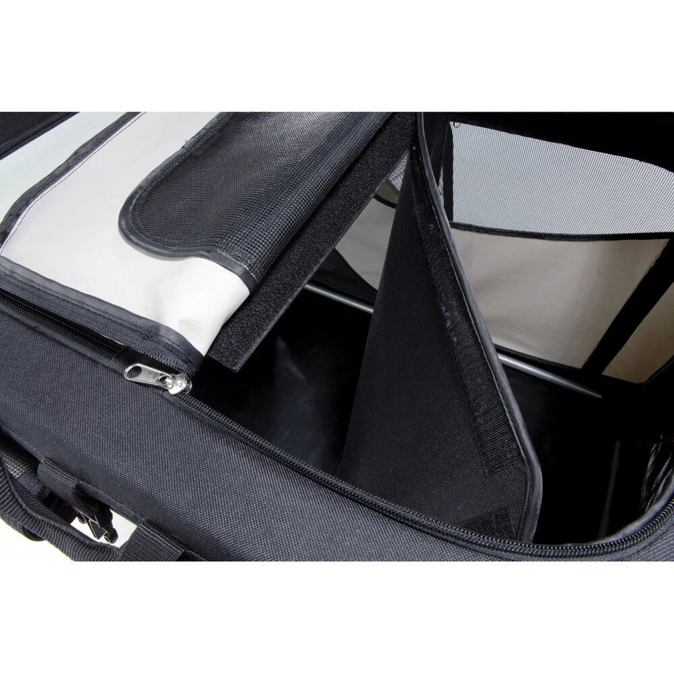 Trixie Transportbox Vario Double 91x60cm für Hunde und Katzen schwarz/grau - Bild 4 von 4