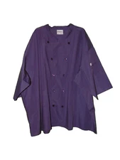 Uncommon Threads Purple Chefs Jacket 6xl Men New Short Sleeve