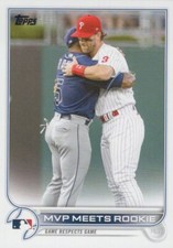 2022 Topps Baseball #367 MVP Meets Rookie/Wander Franco/Bryce Harper