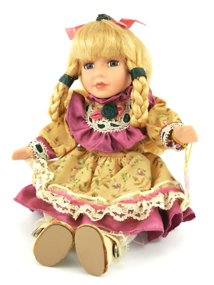 The Christina Doll Collection by Timeless Treasures Blond Girl Braids (Bin  E63)