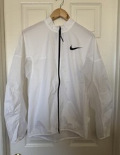 Nike Pro Elite Mens Medium Full-Zip White Win...