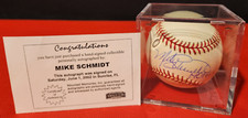 MIKE SCHMIDT HOF 95 SIGNED AUTOGRAPH ONL RAWLINGS BASEBALL W/ DISPLAY CASE & COA