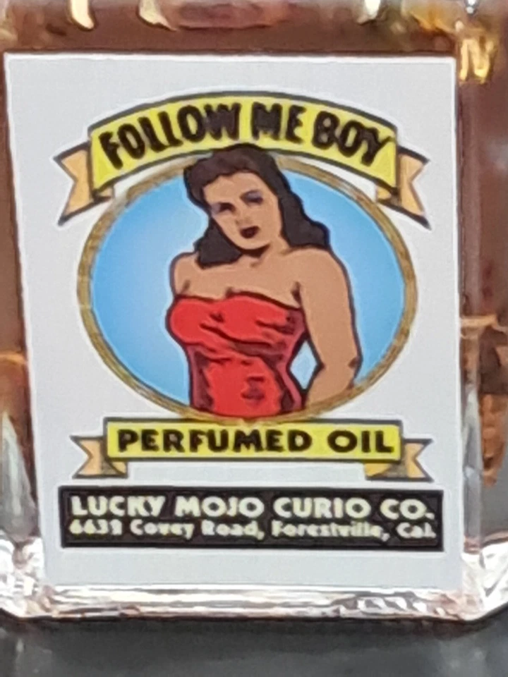 Aceite Lucky Mojo Curio Company: Follow Me Boy. Hoodoo. Haz que te persiga Foto 3 de 4