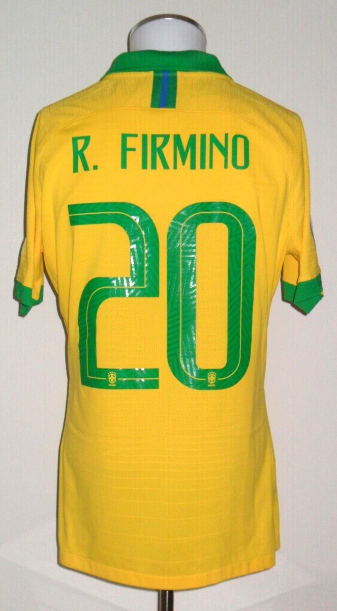 BRAZIL BRASIL LIVERPOOL HOFFENHEIM MATCH WORN SHIRT FIRMINO 2019