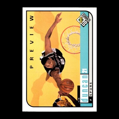 Tim Duncan 1997-98 UD Collector's Choice Preview #126 San Antonio Spurs HOF