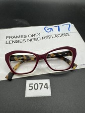 SEE 8513 Eyeglasses C600 Purple Tortoise 51-17 145mm Handmade Italy Rare 