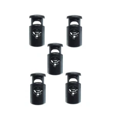 Paracord Planet 5 Pack, Plastic Toggle Barrel Shock Cord Lock Stopper Spring End