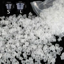 100/200 /500pcs Small Large Size Tattoo Ink Cups Caps Pigment Supplies Plastic