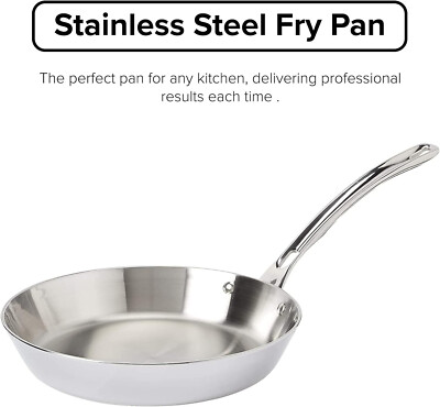 Viking 3 PLY 18/8 Stainless Steel 10'' Frying Pan Aluminum Core Dishwasher Safe