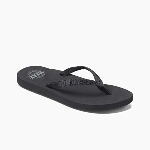 Women girl reef ginger drift flip flops summer beach sandals black size | eBay