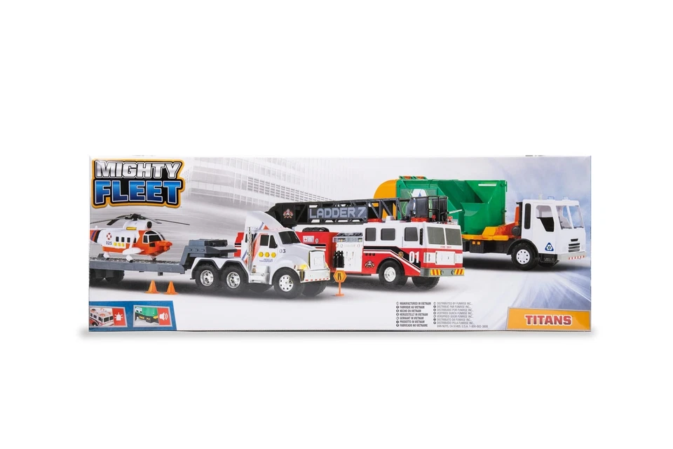 Titan Firetruck - 29" Realistic Toy Firetruck W/Lights, Sound & Working Ladde... - Image 4 of 4